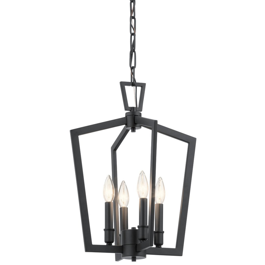 Abbotswell 19" 4 Light Pendant Black