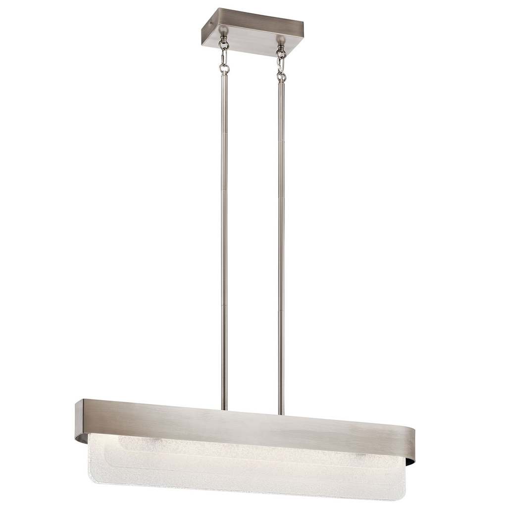 Product image for Kichler 44160CLPLED Serene LED Linear Chandelier Classic Pewter