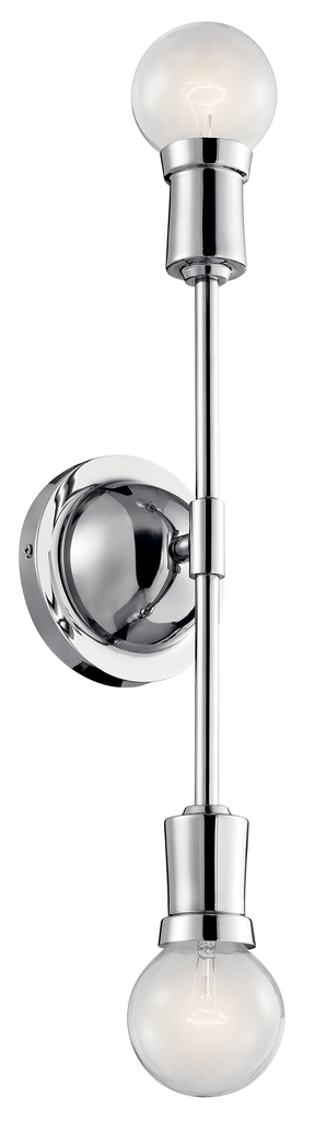 Product image for Kichler 43195CH Armstrong Wall Sconce in Chrome