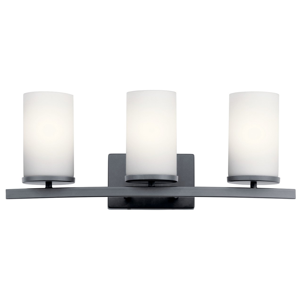 Crosby 3 Light Vanity Light Black