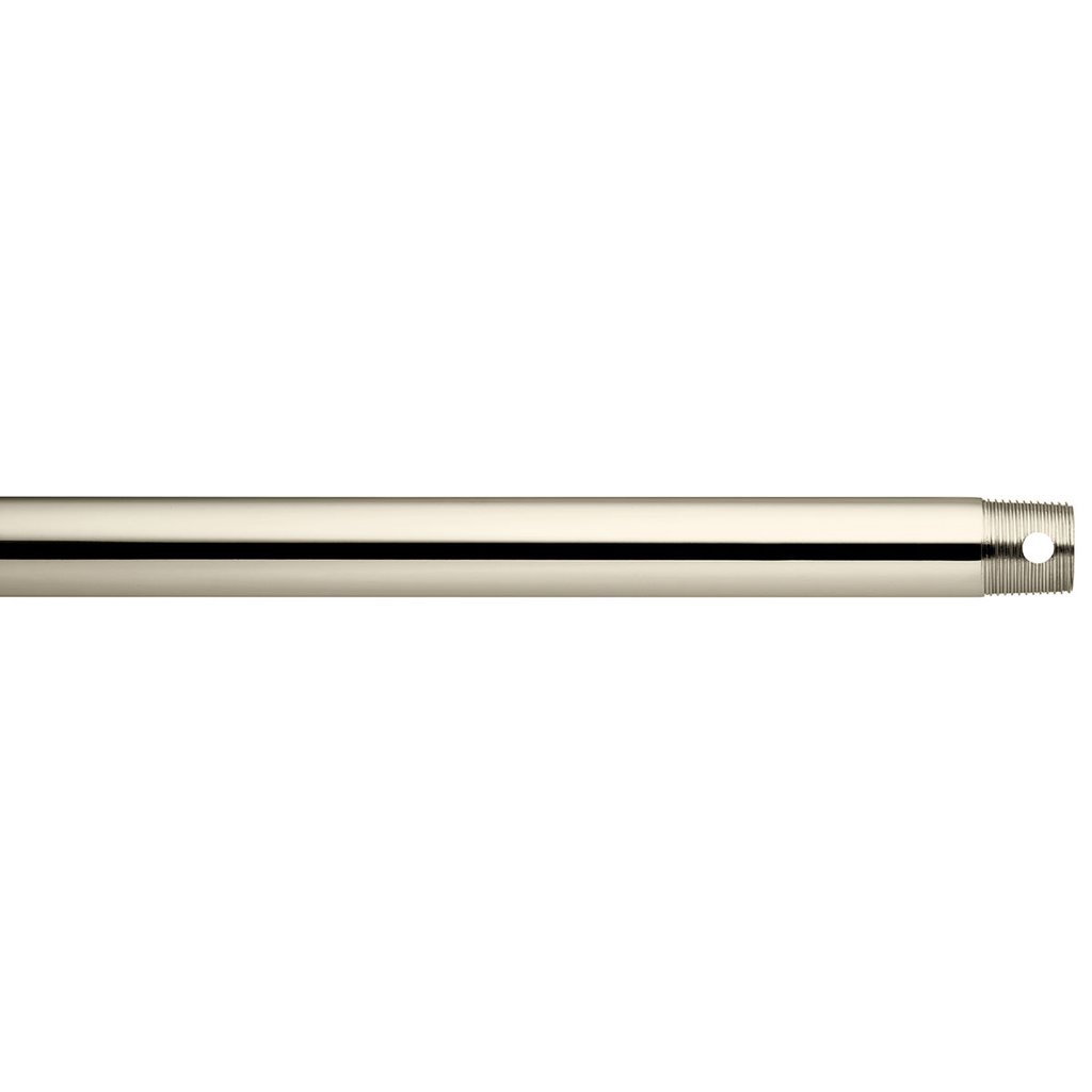 Product image for Kichler 360003PN Dual Threaded 36" Downrod Polished Nickel