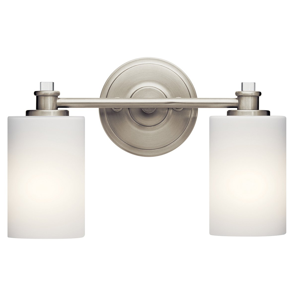 Joelson 14" 2 Light Vanity Light Nickel