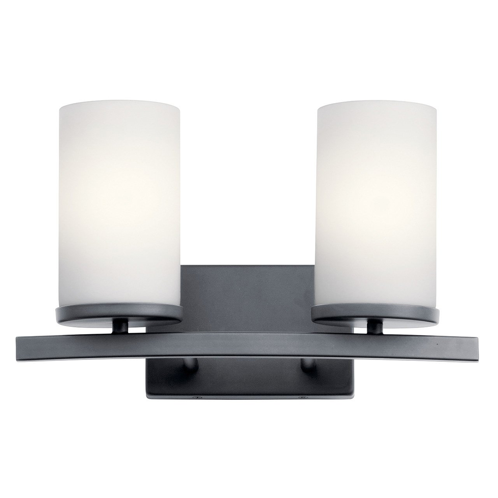 Crosby 2 Light Vanity Light Black