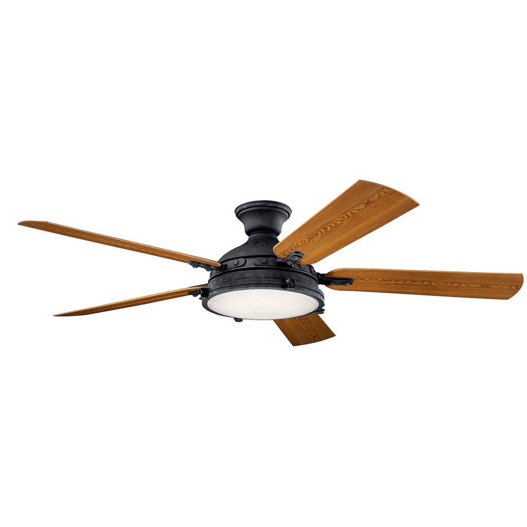Product image for Kichler 310017DBK Hatteras Bay™ LED 3000K 60" Fan Distressed Black