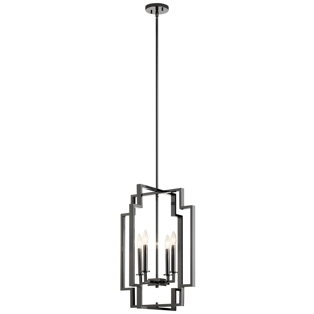 Product image for Kichler 43965MCH Downtown Deco 25" Foyer Pendant Chrome