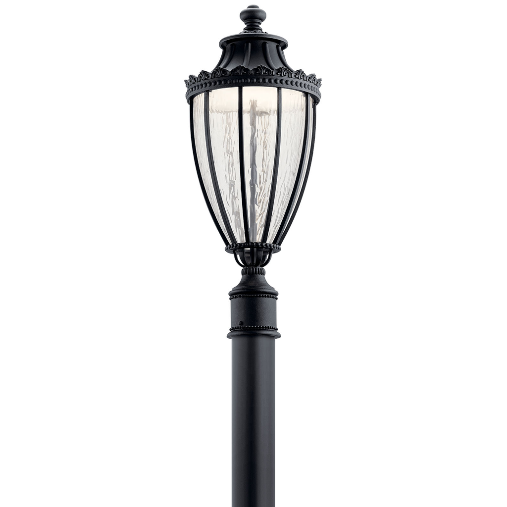 Product image for Kichler 49756BKTLED Wakefield 1 Light LED Post Light Textured Black