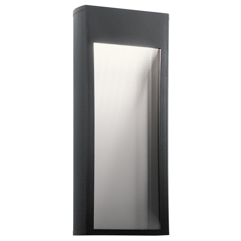 Product image for Kichler 49363BKTLED Ryo 20.5" LED 1 Light Wall Light Textured Black