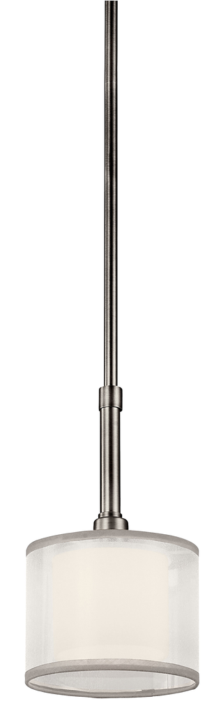 Product image for Kichler 42384AP Lacey™ 1 Light Mini Pendant Antique Pewter