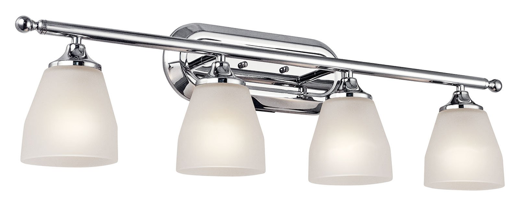 Product image for Kichler 5449CH Ansonia™ 4 Light Vanity Light Chrome