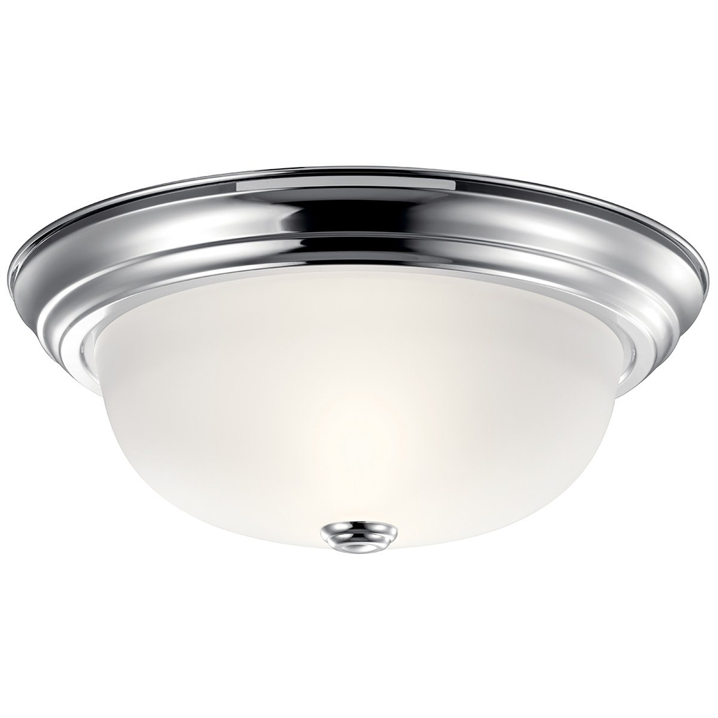 Product image for Kichler 8112CH 13.25" 2 Light Flush Mount Chrome
