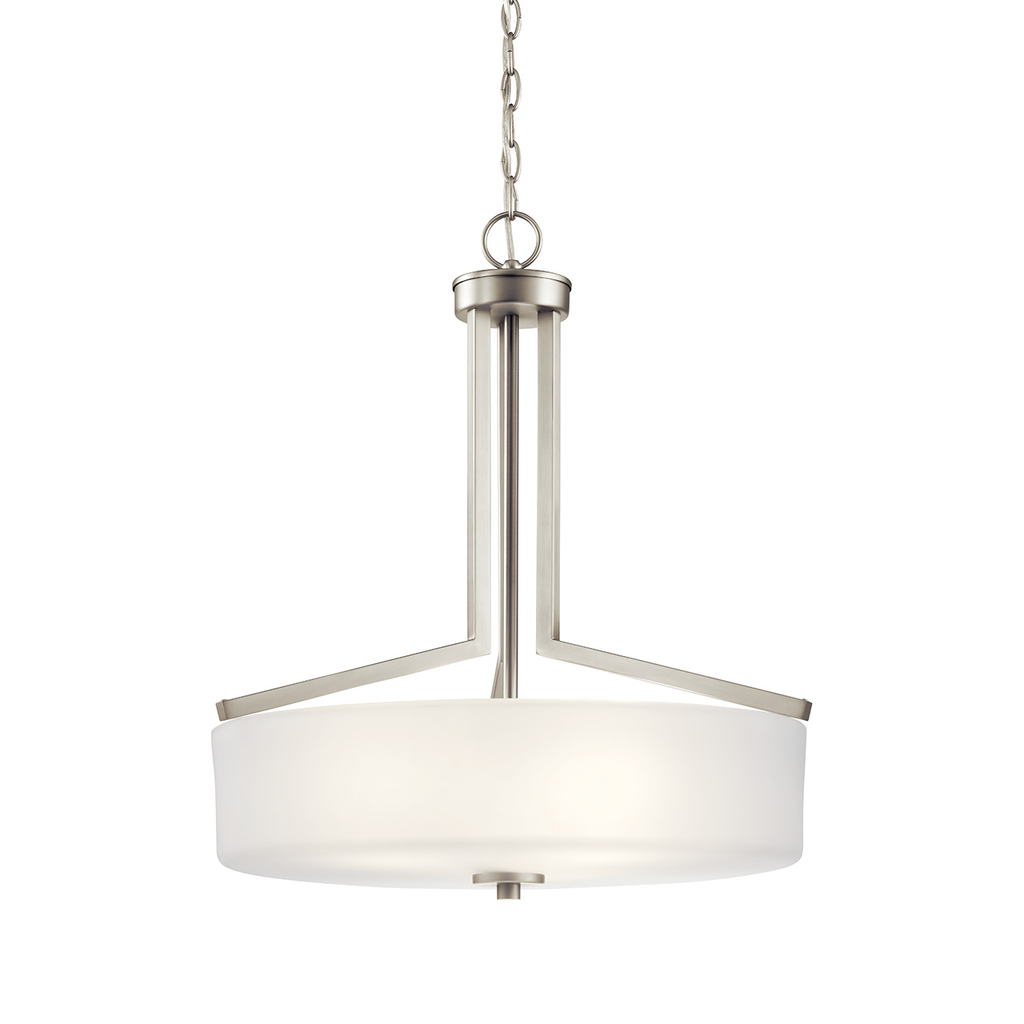 Product image for Kichler 52234NI Skagos™ 3 Light Pendant Brushed Nickel