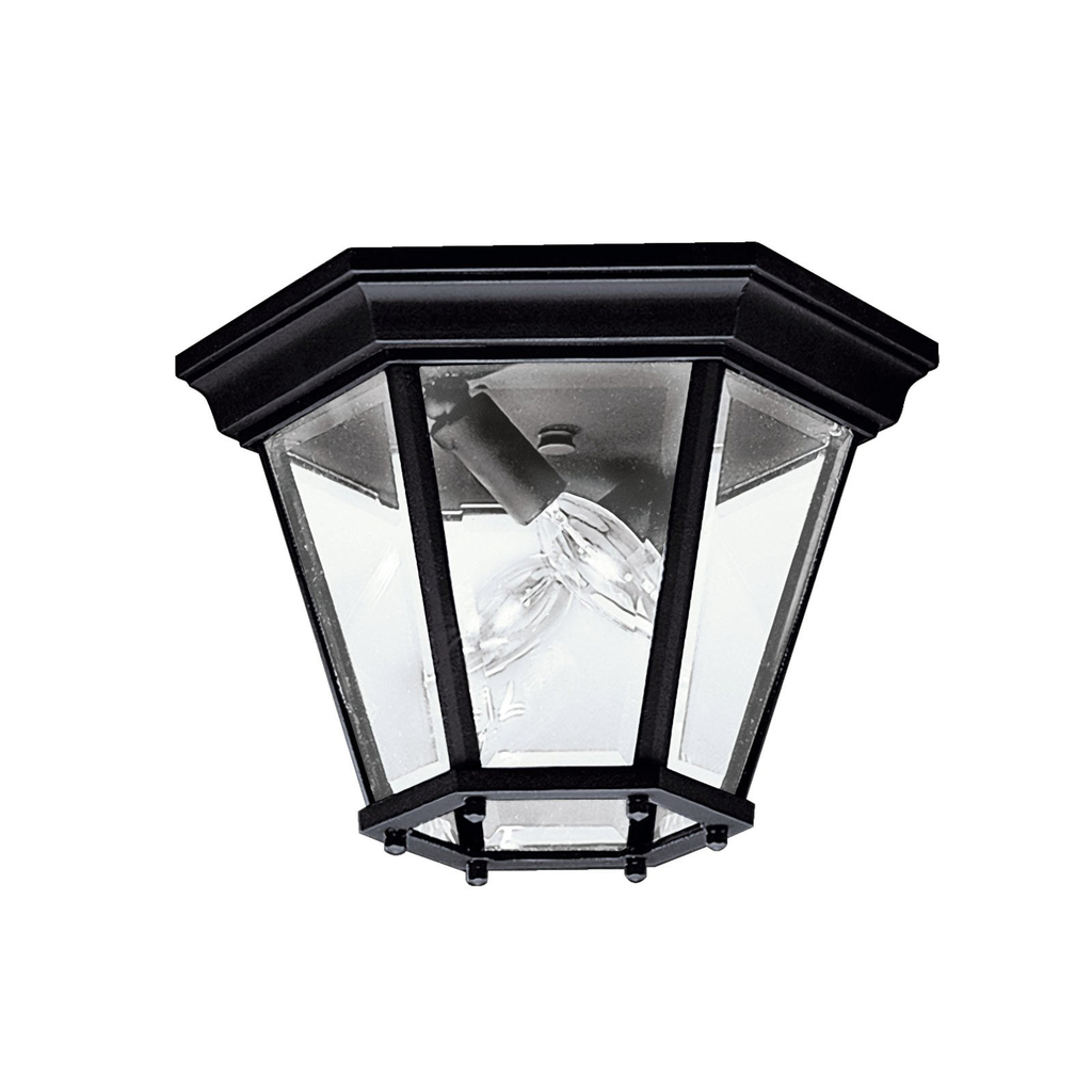 Product image for Kichler 9850BK Madison 2 Light Flush Mount Black