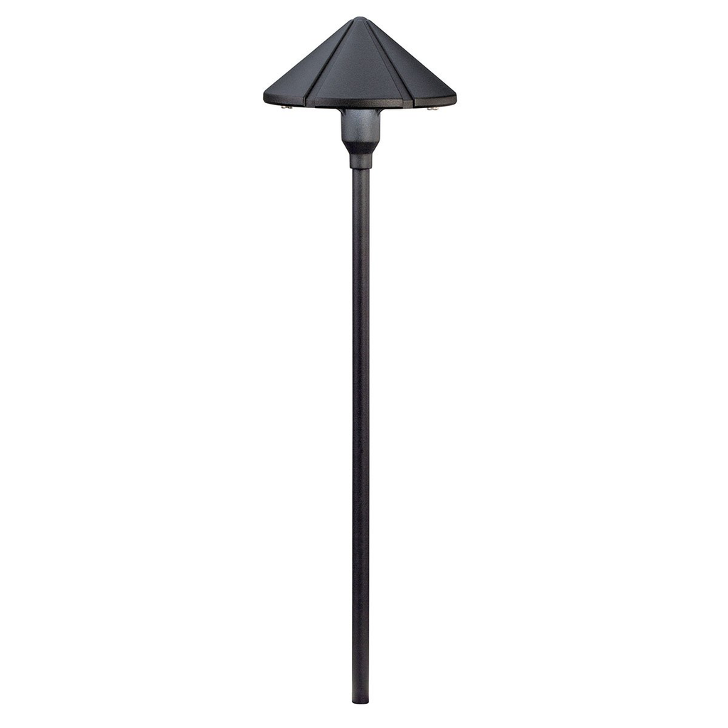 Product image for Kichler 15326BKT Center Mount 12V Path Light Textured Black