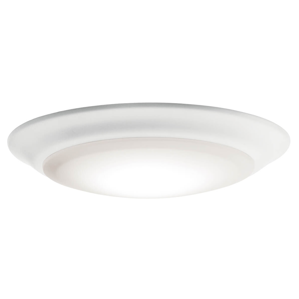 Product image for Kichler 43846WHLED27B 7.5" 2700K LED Flush Mount 24 Pack White
