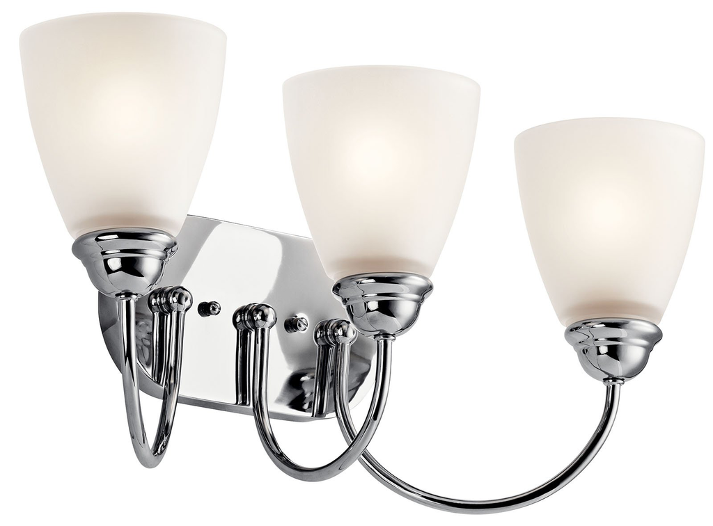 Product image for Kichler 45639CH Jolie 3 Light Vanity Light Chrome