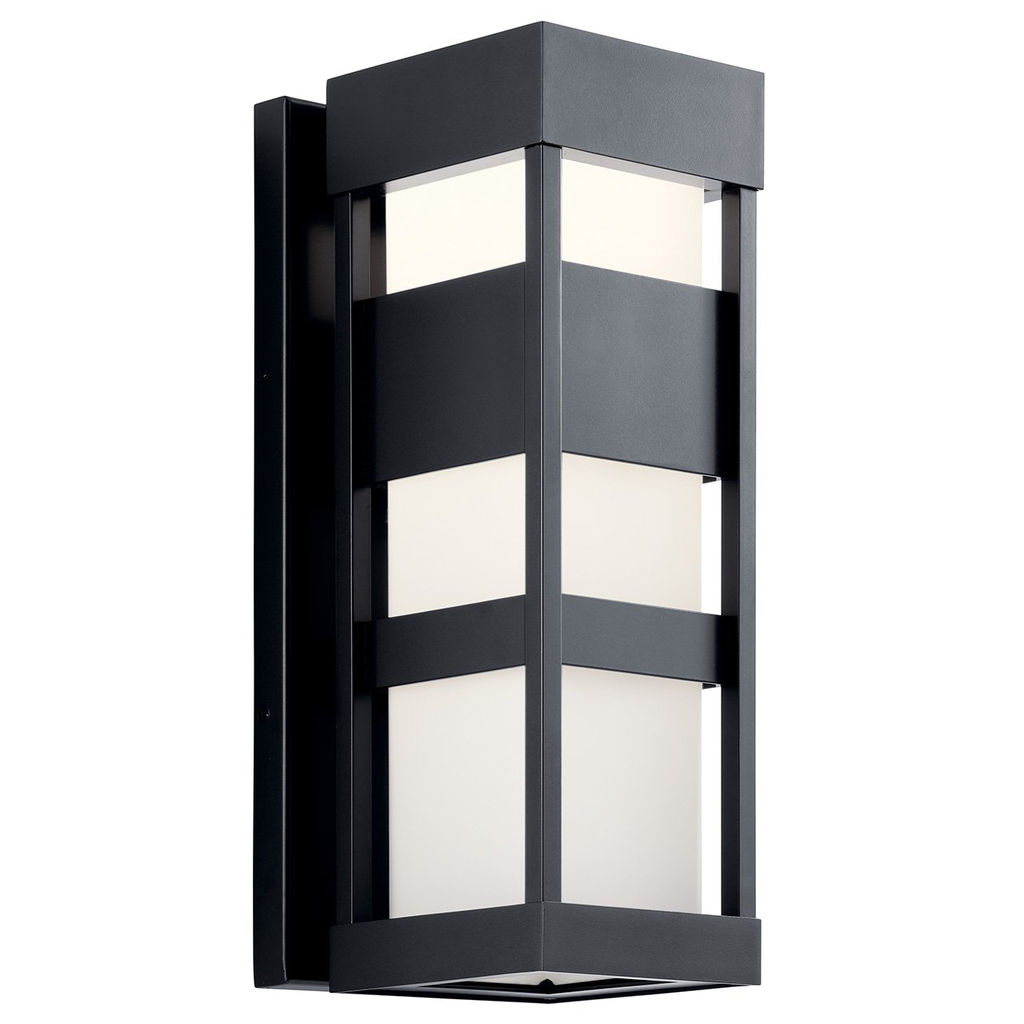 Product image for Kichler 59036BKLED Ryler™ LED 3000K 18" Wall Light Textured Black