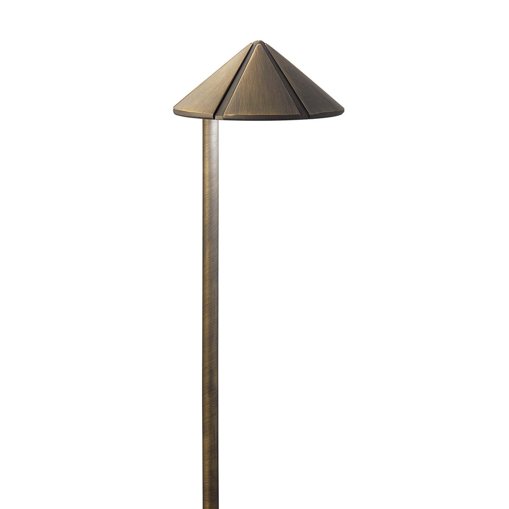 Product image for Kichler 15827CBR30 Side Mount 3000K LED Path Light Centennial Brass