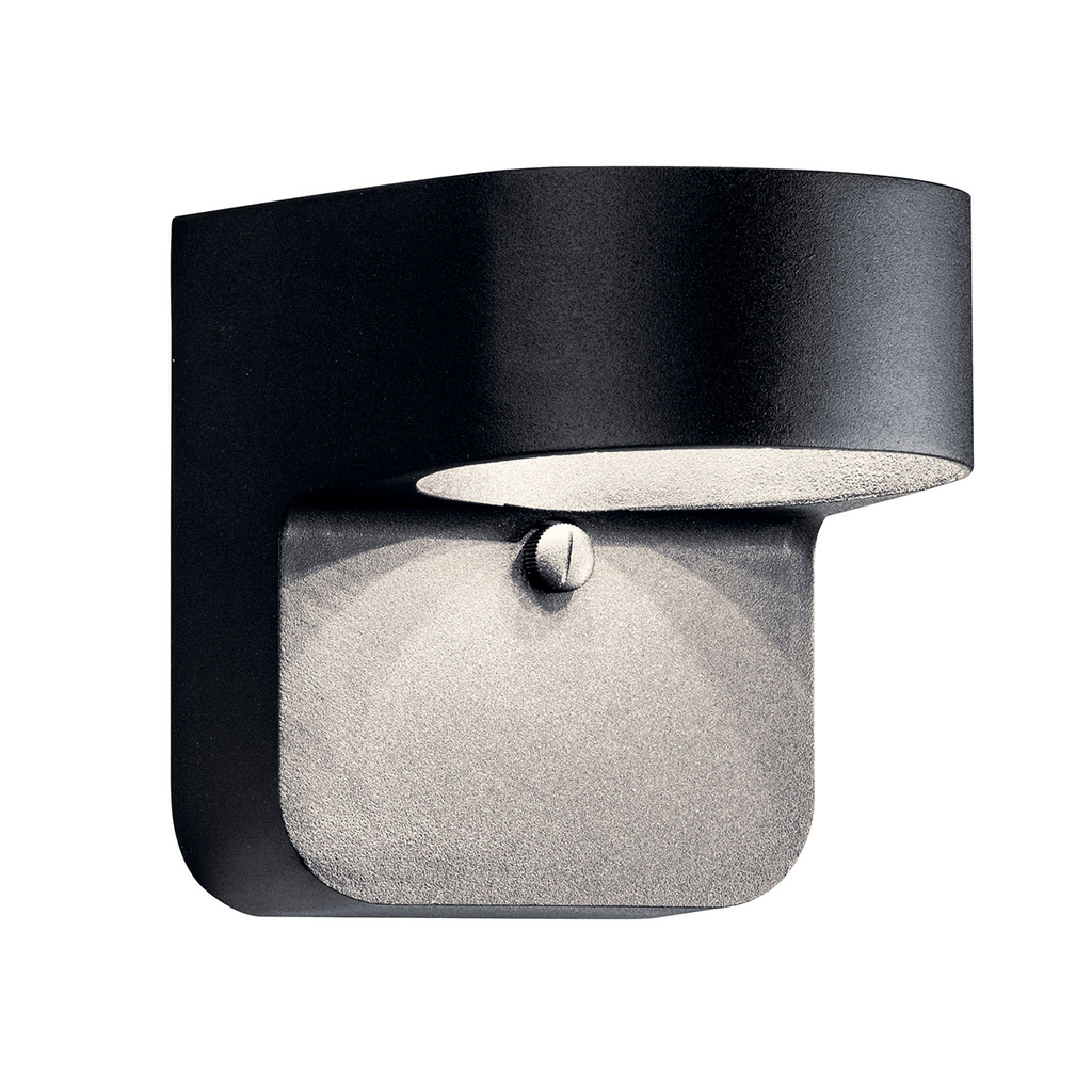 Product image for Kichler 11077BKT 5.5" 1 Light Wall Light Textured Black