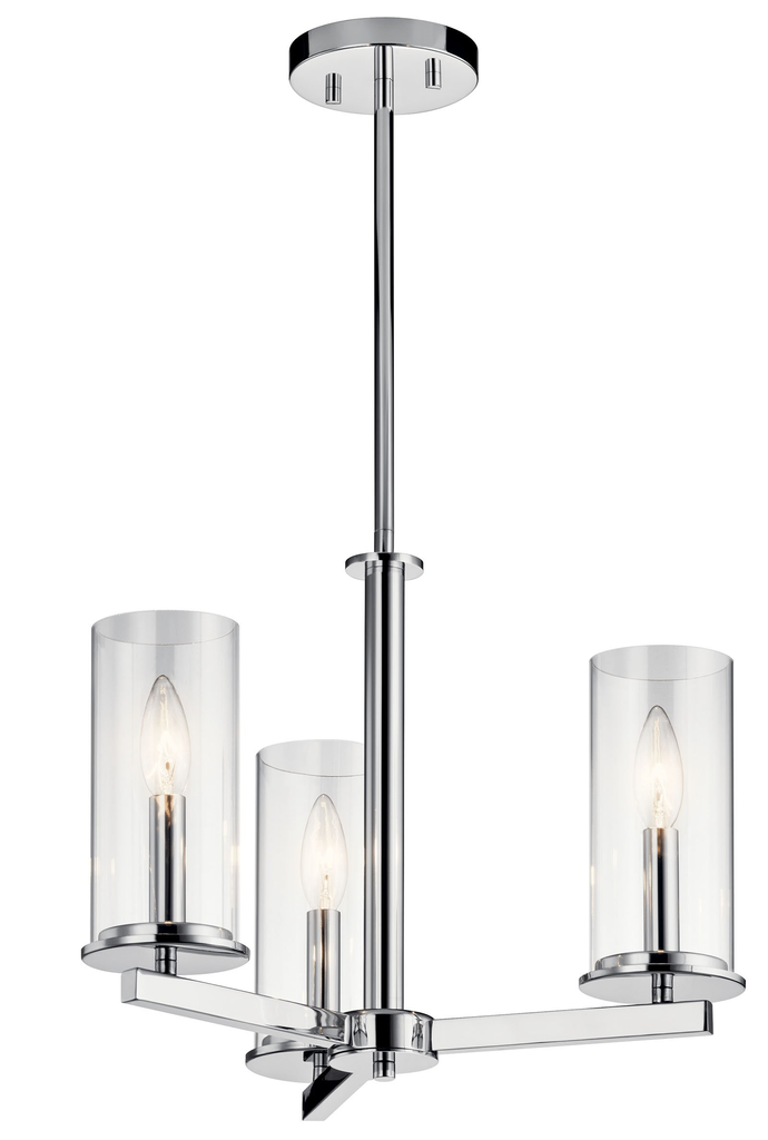 Crosby 14" Convertible Chandelier Chrome