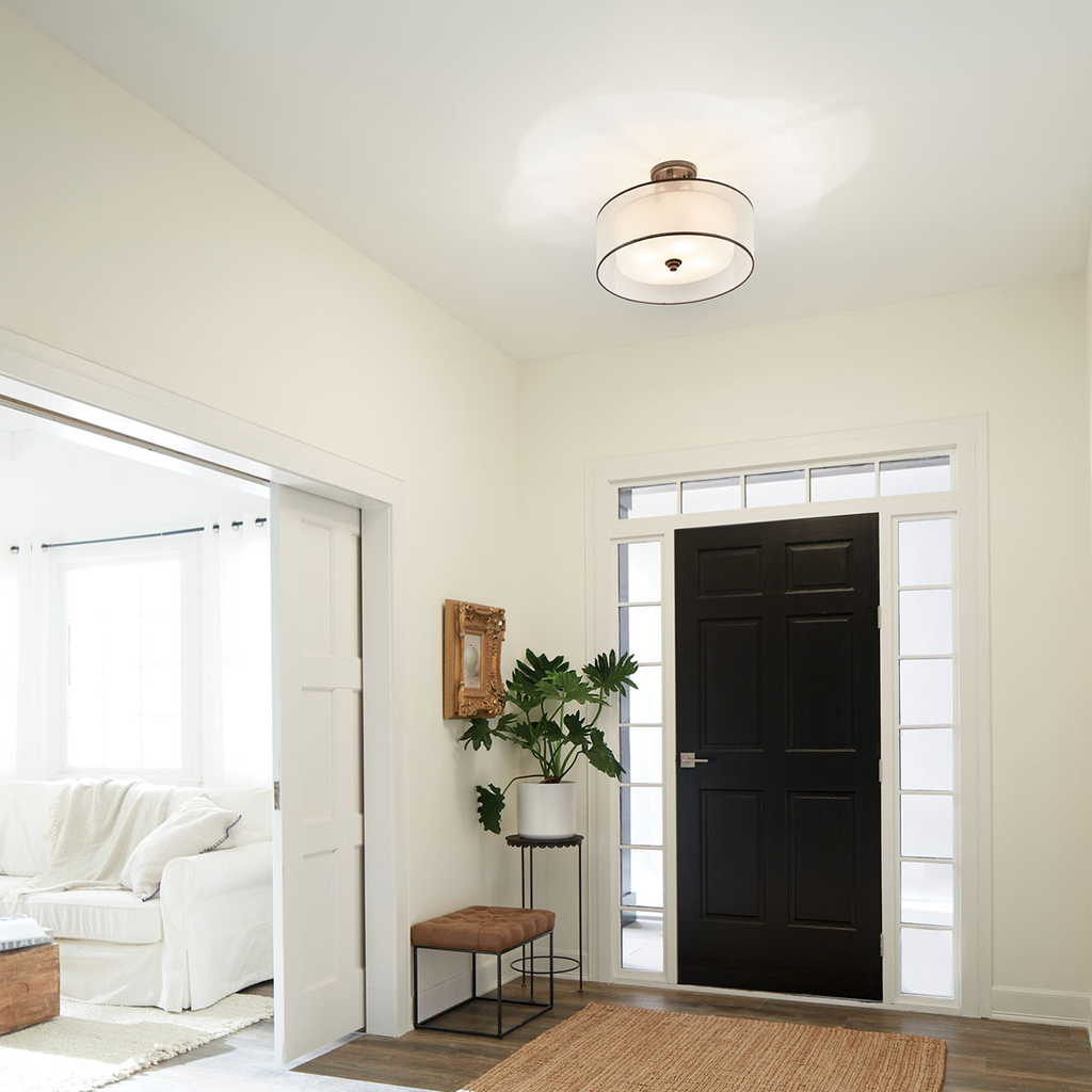 Product image for Kichler 42387MIZ Lacey™ 4 Light Semi Flush Mission Bronze