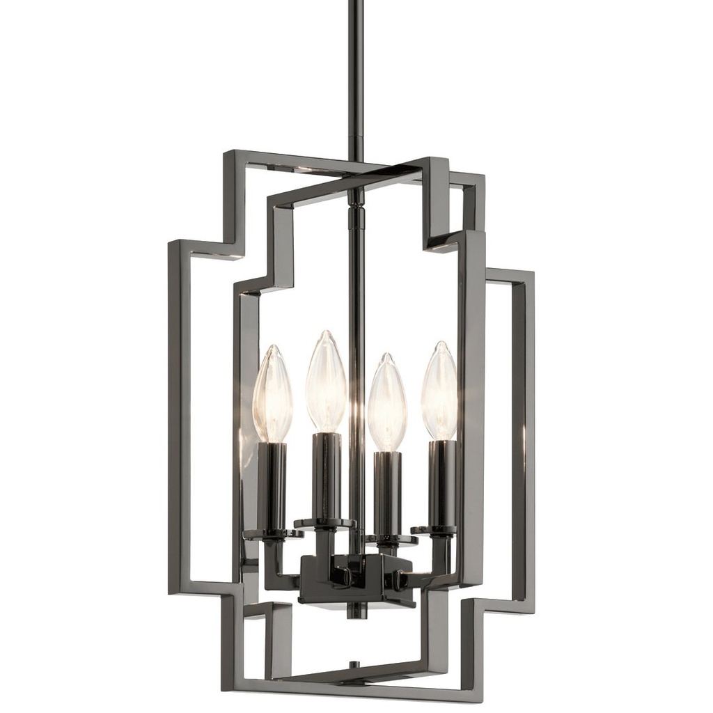 Product image for Kichler 43964MCH Downtown Deco 17" Foyer Pendant Chrome