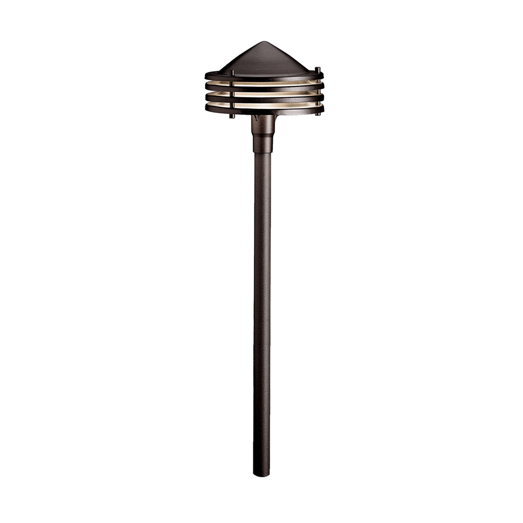 Product image for Kichler 15318AZT Galaxy 12V Path Light Textured Architectural Bronze