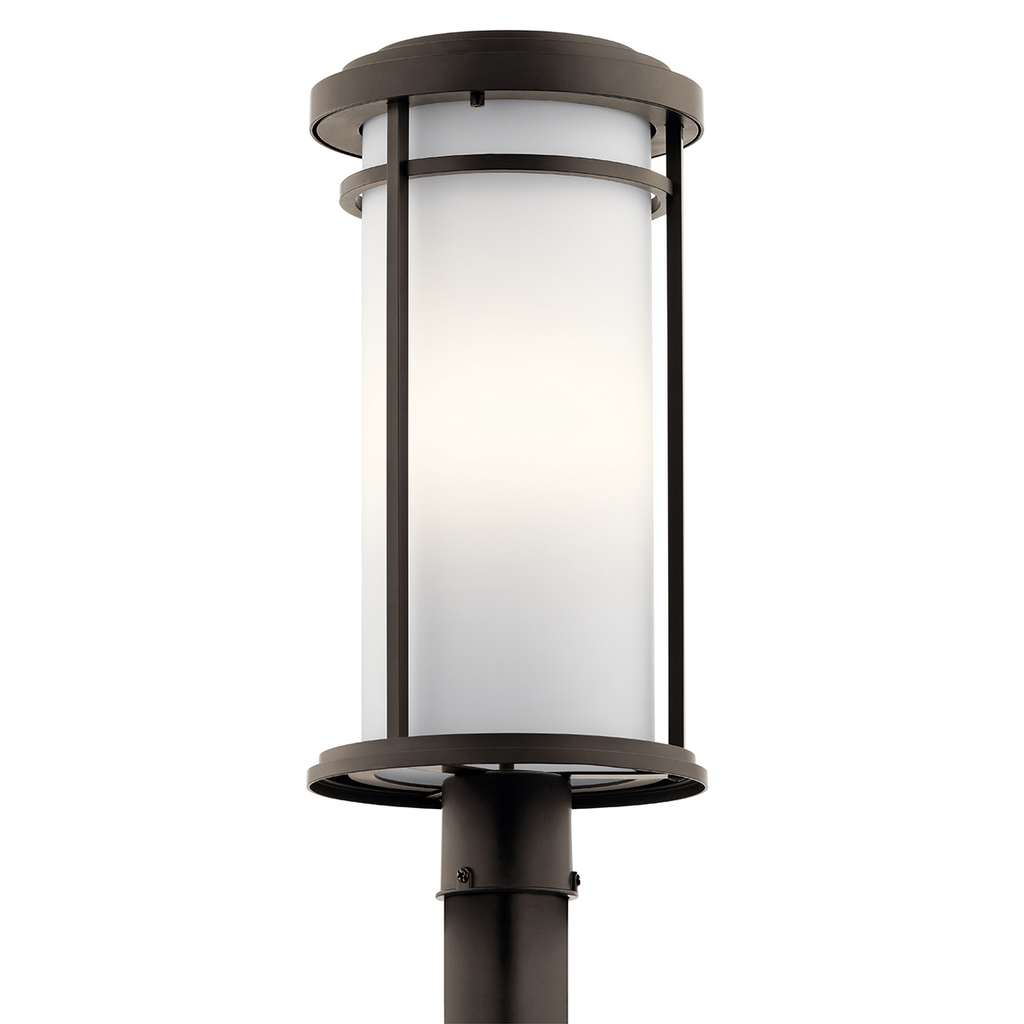Product image for Kichler 49690OZL18 Toman™ 1 Light Post Mount with LED Bulbs Olde Bronze®