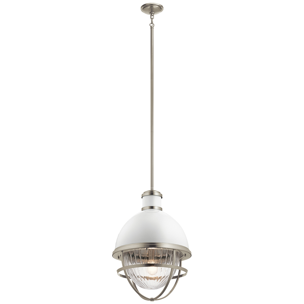 Product image for Kichler 43012NI Tollis&#8482; 23.75" 1 Light Foyer Pendant Brushed Nickel