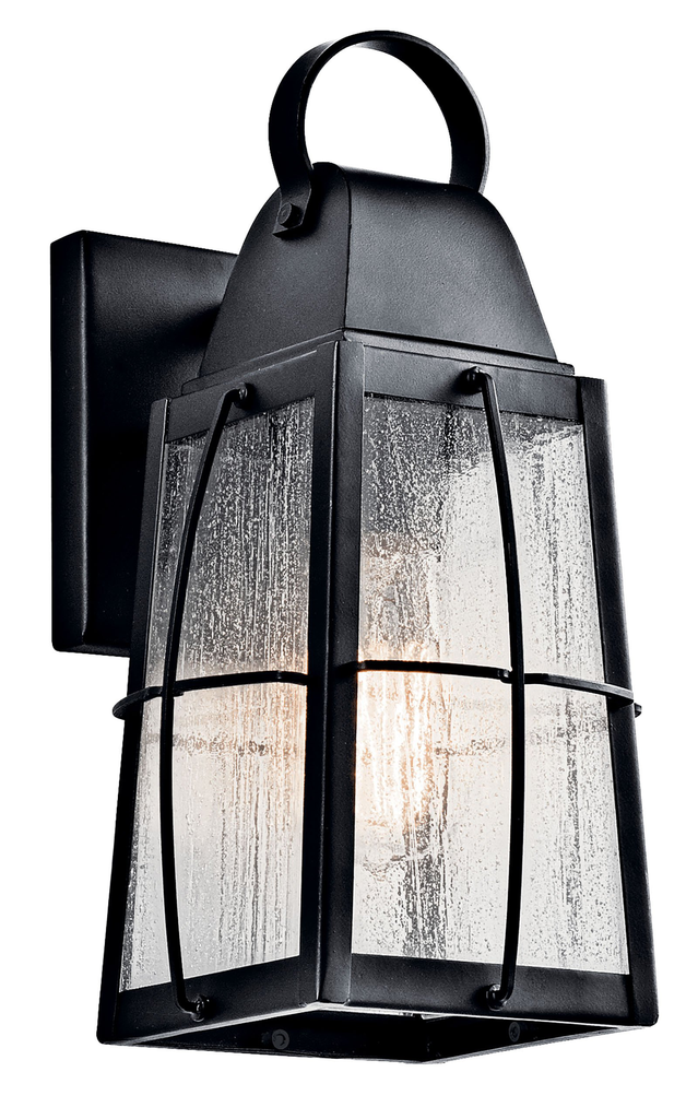 Product image for Kichler 49552BKT Tolerand™ 1 Light Wall Light Textured Black