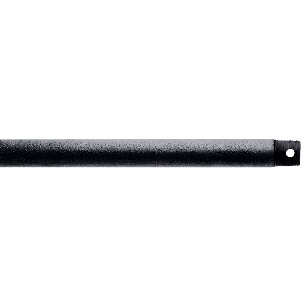 Product image for Kichler 360000DBK Dual Threaded 12" Downrod Distressed Black