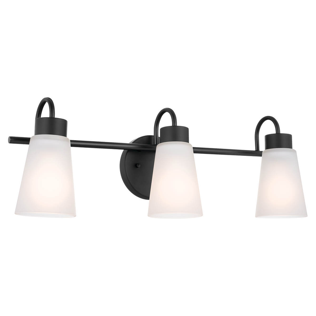 Product image for Kichler 55126BK Erma 20.5" 3 Light Vanity Light Black