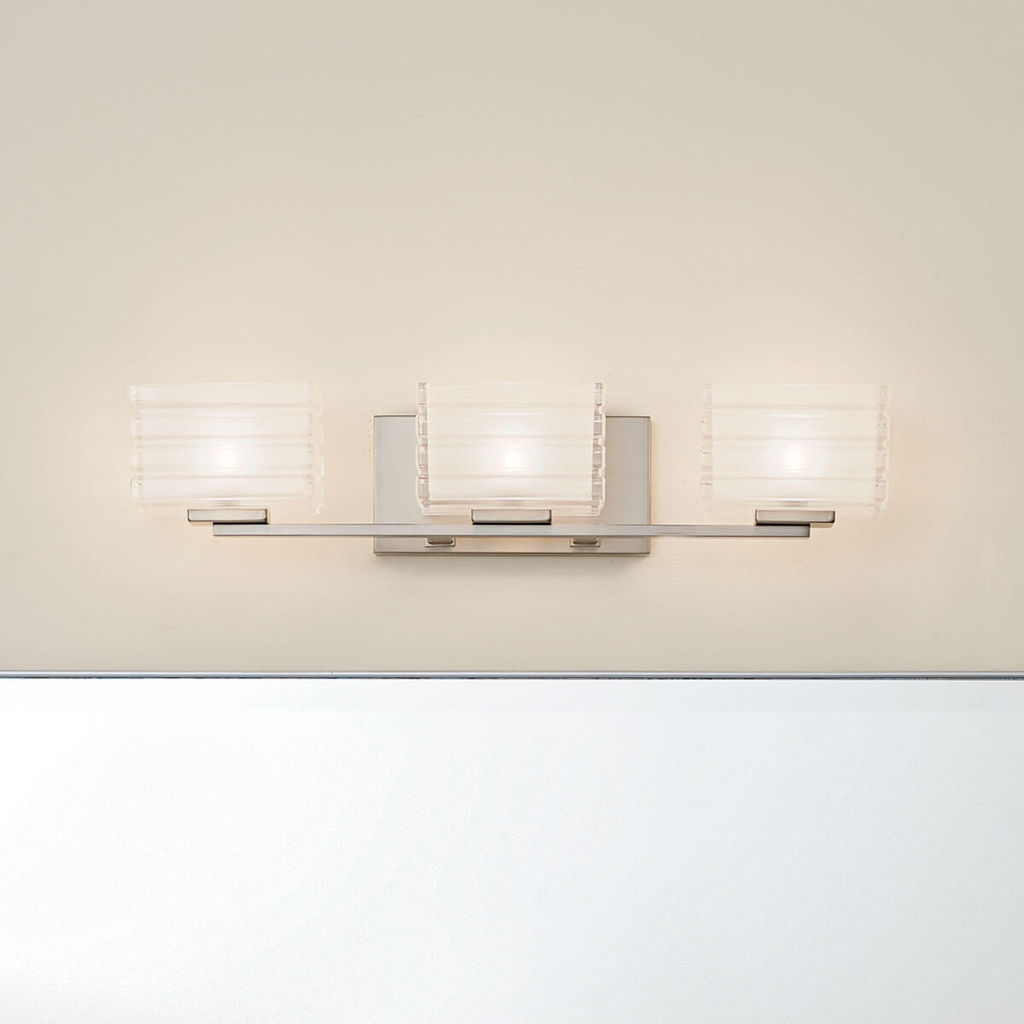 Bazely 3 Light Halogen Sconce Nickel