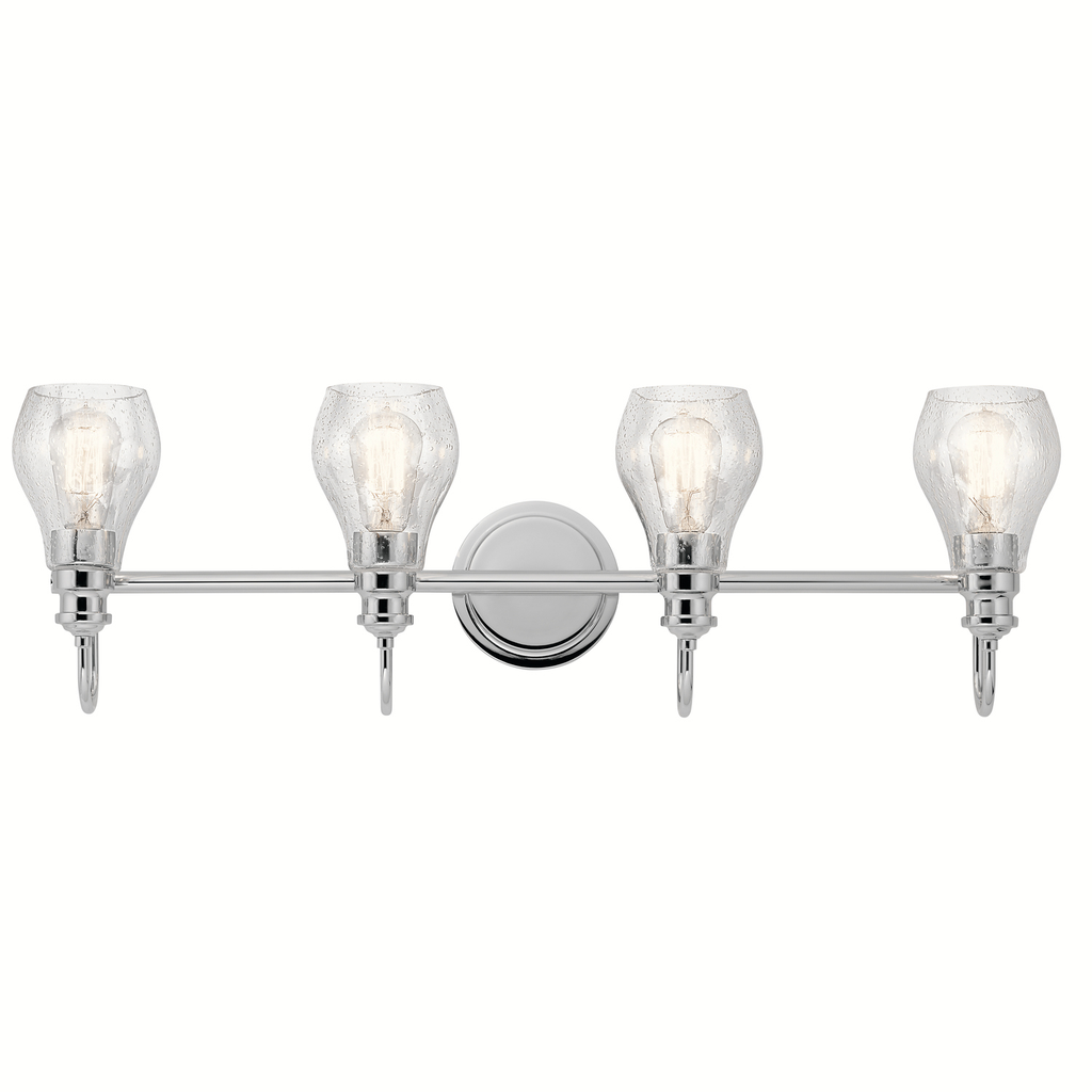 Product image for Kichler 45393CH Greenbrier™ 4 Light Vanity Light Chrome