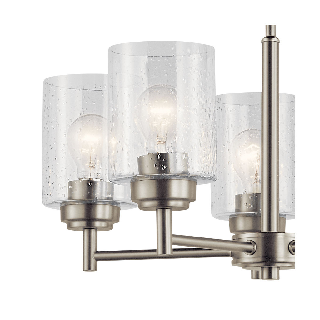 Winslow 19.75" 5 Light Chandelier Nickel