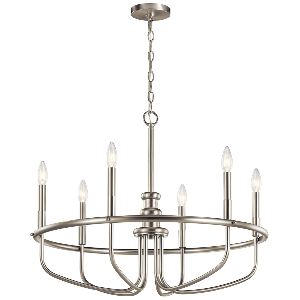 Capitol Hill 22" Chandelier Nickel