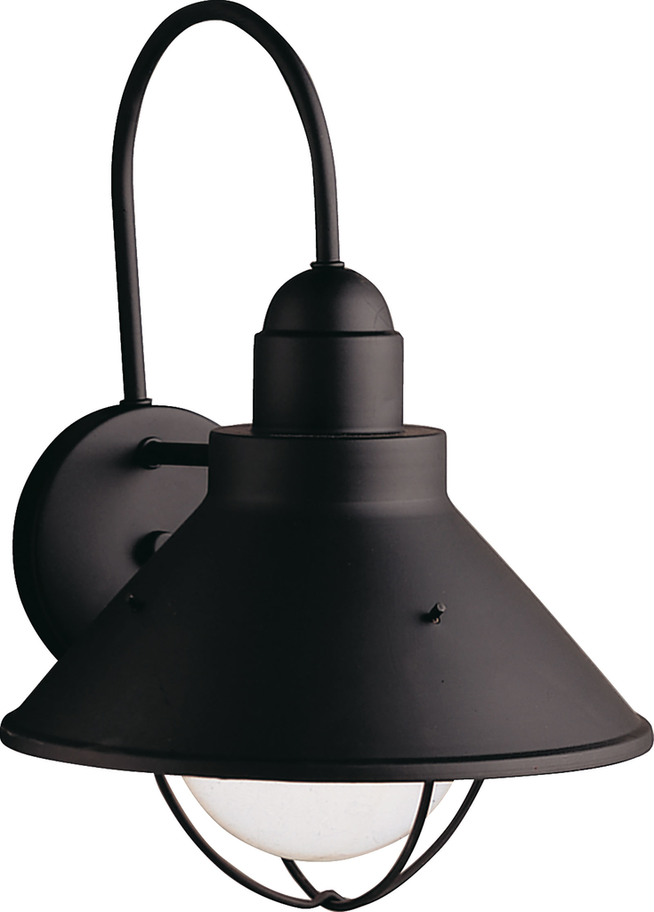 Product image for Kichler 9023BK Seaside™14.25" 1 Light Wall Light Black