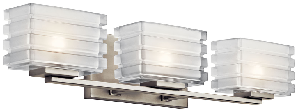 Bazely 3 Light Halogen Sconce Nickel