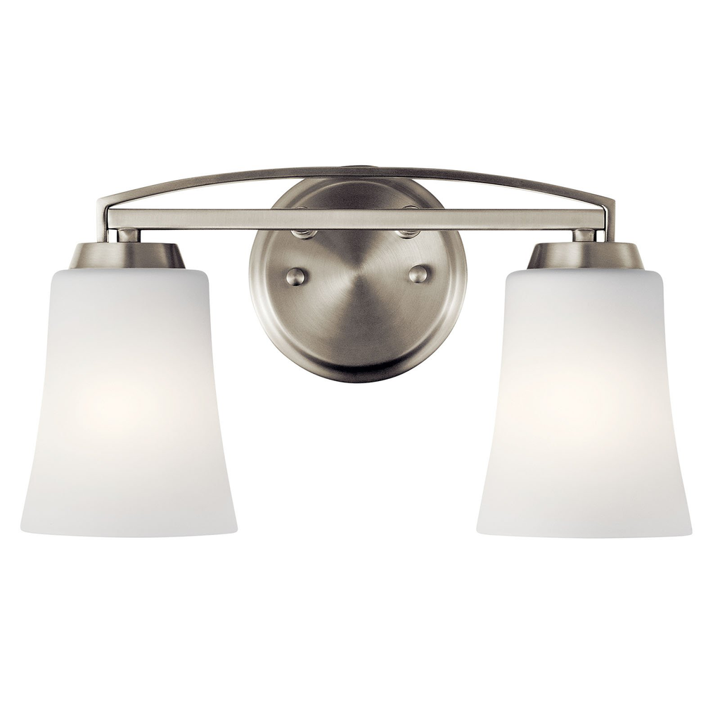 Tao 2 Light Vanity Light Brushed Nickel