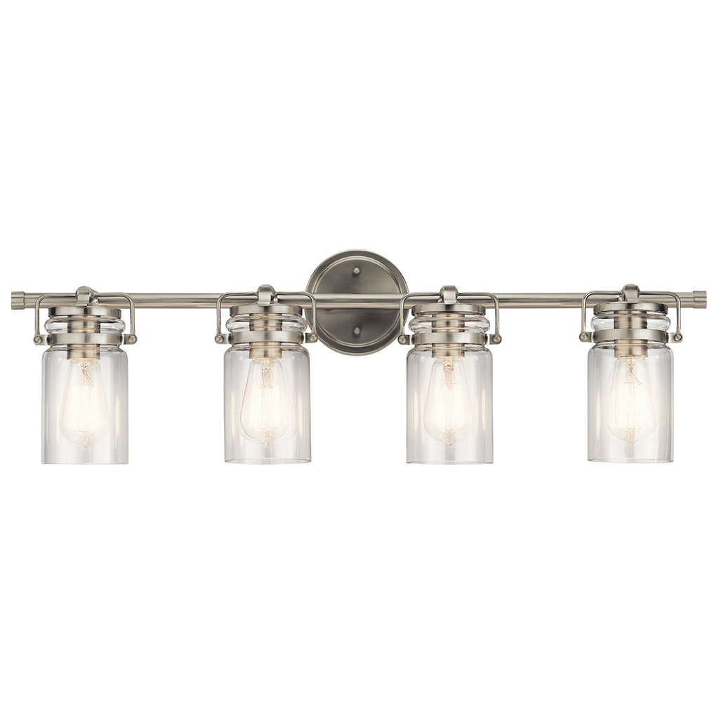 Brinley 4 Light Vanity Light Nickel
