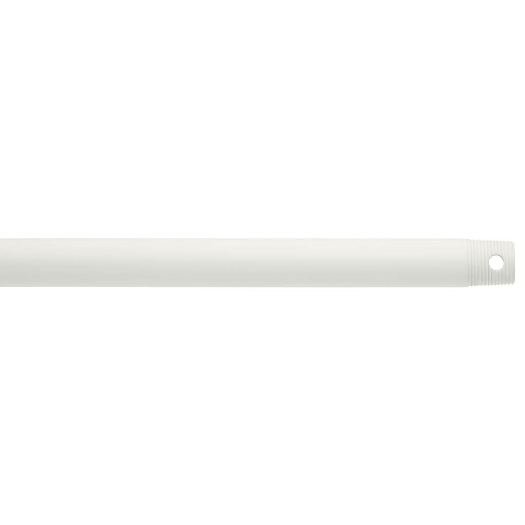 Product image for Kichler 360001WH Dual Threaded 18" Downrod White