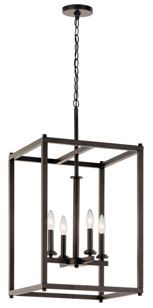 Product image for Kichler 43998OZ Crosby 31" 4 Light Foyer Pendant Olde Bronze®