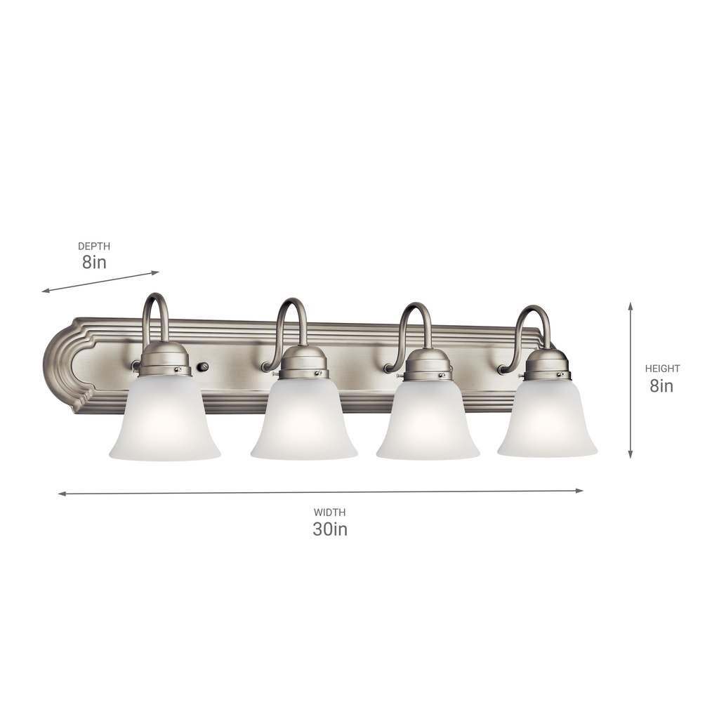 4 Light Vanity Light Brushed Nickel
