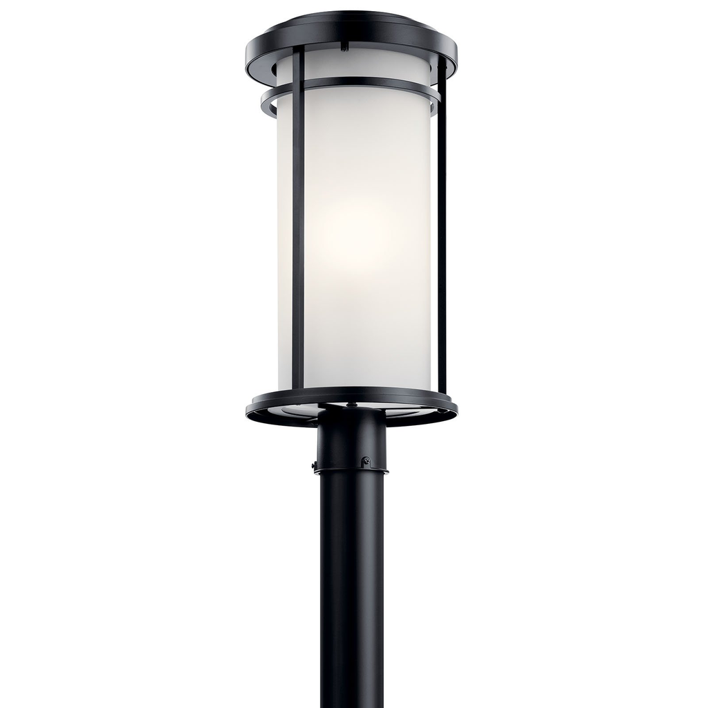 Product image for Kichler 49690BK Toman™ 1 Light Post Mount Black