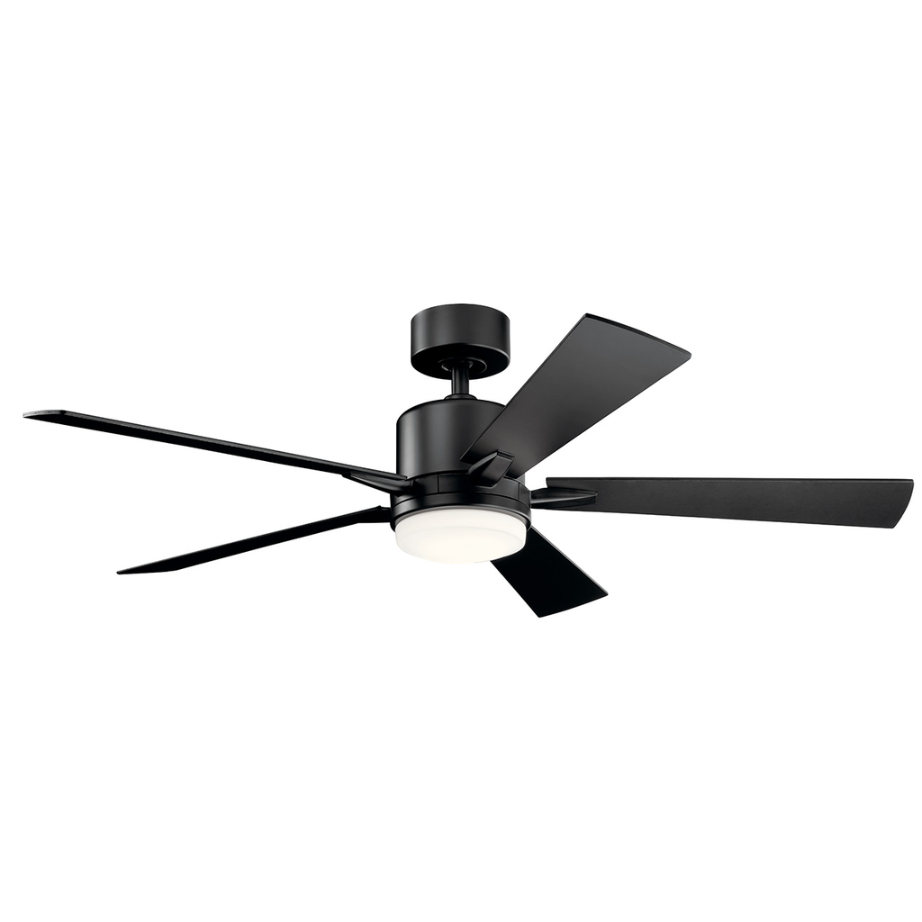 Product image for Kichler 330000SBK Lucian LED 3000K 52"" Fan Satin Black