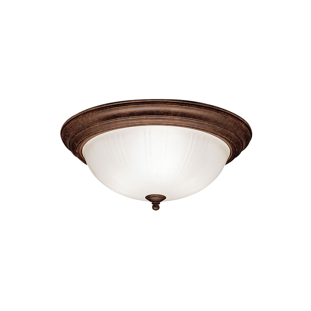 Product image for Kichler 8655TZ 15.25" 3 Light Flush Mount Tannery Bronze™