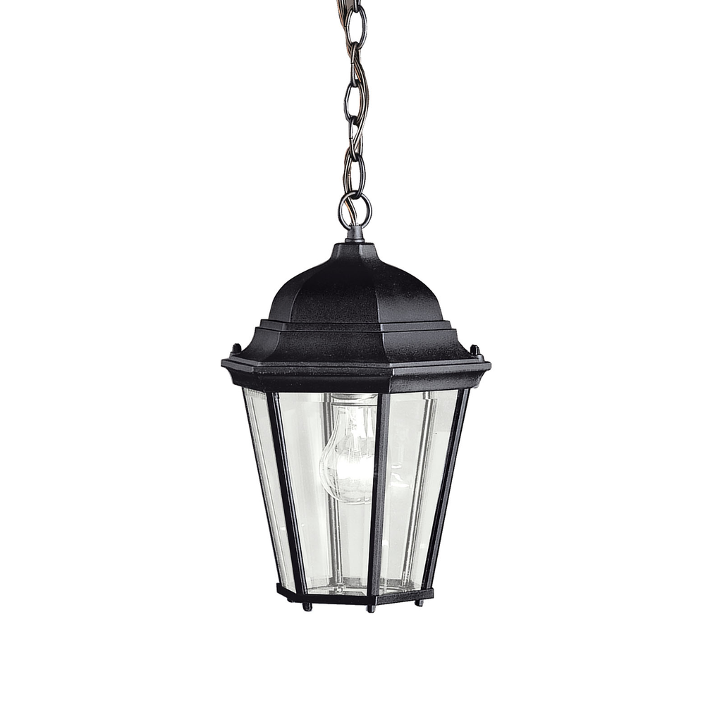 Product image for Kichler 9805BK Madison 1 Light Pendant in Black