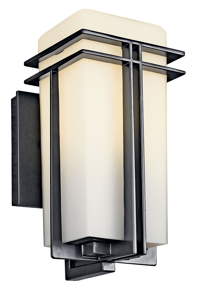 Product image for Kichler 49200BK Tremillo™ 11.75" 1 Light Wall Light Black