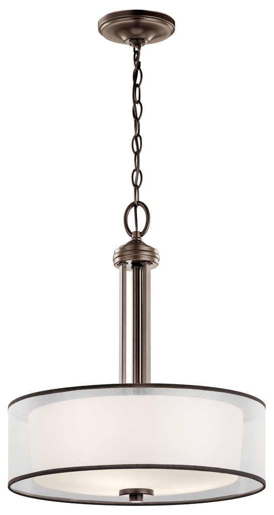 Product image for Kichler 43153MIZ Tallie™ 3 Light Pendant Mission Bronze