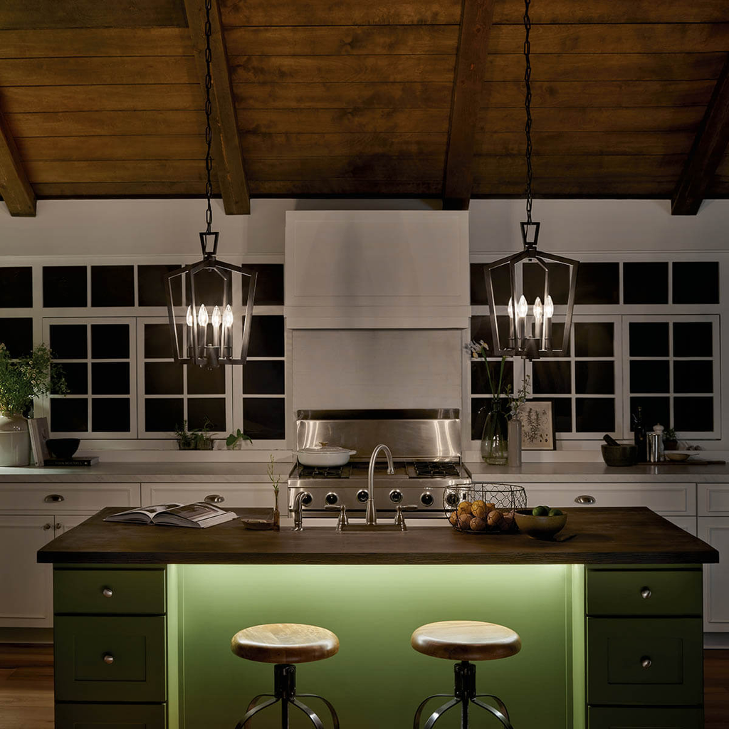 Abbotswell 19" 4 Light Pendant Black