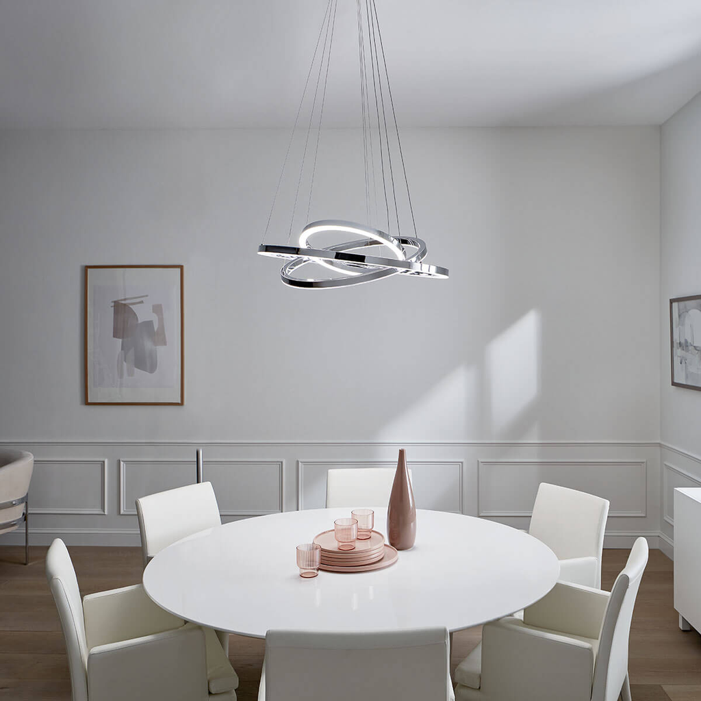 Product image for Kichler 83863 Opus 3-Ring LED Pendant Chrome